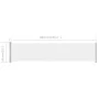 Retractable side awning for cream patio 140x600 cm by vidaXL, Umbrellas - Ref: Foro24-313370, Price: 86,77 €, Discount: %