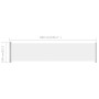 Toldo lateral retráctil para patio crema 140x600 cm de vidaXL, Sombrillas - Ref: Foro24-313370, Precio: 82,32 €, Descuento: %