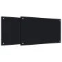 Salpicaderos de cocina 2 uds vidrio templado negro 70x50 cm by , Kitchen tools and utensils - Ref: Foro24-3315796, Price: 68,...