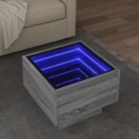 Mesa auxiliar con LED madera ingeniería gris Sonoma 40x40x30cm von , Couchtisch - Ref: Foro24-847502, Preis: 70,35 €, Rabatt: %
