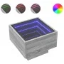Mesa auxiliar con LED madera ingeniería gris Sonoma 40x40x30cm by , Coffee table - Ref: Foro24-847502, Price: 70,35 €, Discou...