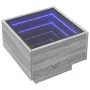Mesa auxiliar con LED madera ingeniería gris Sonoma 40x40x30cm by , Coffee table - Ref: Foro24-847502, Price: 70,35 €, Discou...
