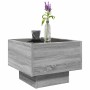 Mesa auxiliar con LED madera ingeniería gris Sonoma 40x40x30cm by , Coffee table - Ref: Foro24-847502, Price: 71,45 €, Discou...