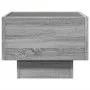 Mesa auxiliar con LED madera ingeniería gris Sonoma 40x40x30cm by , Coffee table - Ref: Foro24-847502, Price: 70,35 €, Discou...