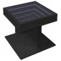 Mesa de centro con luz LED madera ingeniería negra 50x50x45 cm by , Coffee table - Ref: Foro24-847561, Price: 96,12 €, Discou...