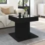 Mesa de centro con luz LED madera ingeniería negra 50x50x45 cm by , Coffee table - Ref: Foro24-847561, Price: 96,12 €, Discou...