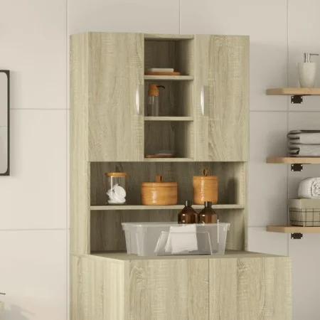Armario de lavadora roble Sonoma 70,5x24x90 cm de , Accesorios para lavadoras y secadoras - Ref: Foro24-849648, Precio: 73,42...