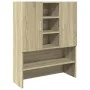 Armario de lavadora roble Sonoma 70,5x24x90 cm de , Accesorios para lavadoras y secadoras - Ref: Foro24-849648, Precio: 73,42...