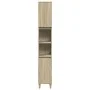 Armario de baño madera contrachapada roble Sonoma 30x30x190 cm de , Tocadores de baño - Ref: Foro24-849657, Precio: 78,07 €, ...