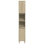 Armario de baño madera contrachapada roble Sonoma 30x30x190 cm by , bathroom vanities - Ref: Foro24-849657, Price: 79,41 €, D...