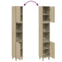 Armario de baño madera contrachapada roble Sonoma 30x30x190 cm by , bathroom vanities - Ref: Foro24-849657, Price: 79,41 €, D...
