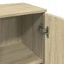 Armario de baño madera contrachapada roble Sonoma 30x30x190 cm de , Tocadores de baño - Ref: Foro24-849657, Precio: 78,07 €, ...