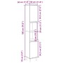 Armario de baño madera contrachapada roble Sonoma 30x30x190 cm by , bathroom vanities - Ref: Foro24-849657, Price: 79,41 €, D...