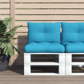 Cojines para palets 2 unidades tela azul by , Cushions for chairs and sofas - Ref: Foro24-360838, Price: 31,57 €, Discount: %