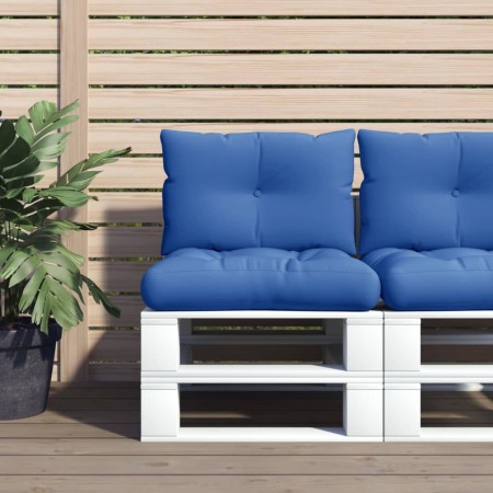 Cojines para palets 2 unidades tela azul royal by , Cushions for chairs and sofas - Ref: Foro24-360844, Price: 39,88 €, Disco...