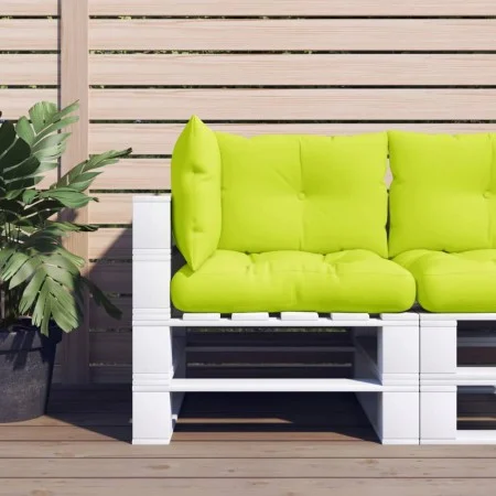 Cojines para sofá de palets 3 unidades tela verde claro by , Cushions for chairs and sofas - Ref: Foro24-360867, Price: 49,94...