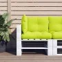 Cojines para sofá de palets 3 unidades tela verde claro by , Cushions for chairs and sofas - Ref: Foro24-360867, Price: 49,94...