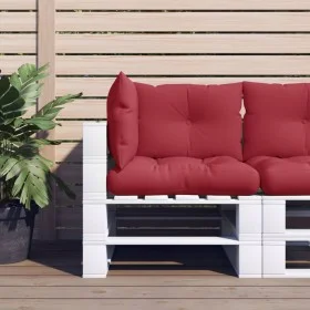 Palettenkissen, 3 Stück, Stoff in Weinrot. von , Kissen für Stühle und Sofas - Ref: Foro24-360865, Preis: 40,58 €, Rabatt: %