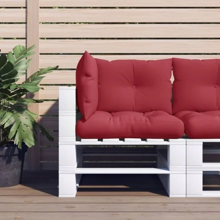 Cojines para palets 3 unidades tela rojo tinto by , Cushions for chairs and sofas - Ref: Foro24-360865, Price: 40,58 €, Disco...