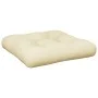 Cojín para sofá de palets tela crema 50x50x12 cm by , Cushions for chairs and sofas - Ref: Foro24-360427, Price: 22,92 €, Dis...