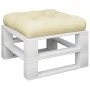 Cojín para sofá de palets tela crema 50x50x12 cm by , Cushions for chairs and sofas - Ref: Foro24-360427, Price: 22,92 €, Dis...