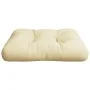 Cojín para sofá de palets tela crema 50x50x12 cm by , Cushions for chairs and sofas - Ref: Foro24-360427, Price: 22,92 €, Dis...