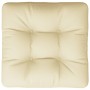 Cojín para sofá de palets tela crema 50x50x12 cm by , Cushions for chairs and sofas - Ref: Foro24-360427, Price: 26,70 €, Dis...