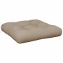 Cojín para sofá depalets de tela gris taupé 50x50x12 cm by , Cushions for chairs and sofas - Ref: Foro24-360433, Price: 26,38...