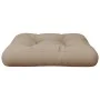 Cojín para sofá depalets de tela gris taupé 50x50x12 cm by , Cushions for chairs and sofas - Ref: Foro24-360433, Price: 26,38...