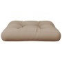 Cojín para sofá depalets de tela gris taupé 50x50x12 cm by , Cushions for chairs and sofas - Ref: Foro24-360433, Price: 26,90...