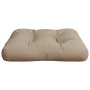 Cojín para sofá depalets de tela gris taupé 50x50x12 cm by , Cushions for chairs and sofas - Ref: Foro24-360433, Price: 26,38...