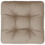 Cojín para sofá depalets de tela gris taupé 50x50x12 cm by , Cushions for chairs and sofas - Ref: Foro24-360433, Price: 26,90...