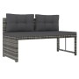 4-teiliges Garten-Essset mit grauen PE-Rattankissen von vidaXL, Gartensets - Ref: Foro24-311914, Preis: 284,93 €, Rabatt: %