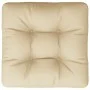 Cojín para sofá de palets de tela beige 60x60x12 cm de , Cojines para sillas y sofás - Ref: Foro24-360450, Precio: 27,09 €, D...