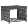 4-piece garden dining set with gray PE rattan cushions by vidaXL, Garden sets - Ref: Foro24-311914, Price: 281,28 €, Discount: %