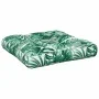Cojín para palés tela estampado de hojas 60x60x12 cm de , Cojines para sillas y sofás - Ref: Foro24-360459, Precio: 18,46 €, ...