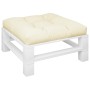 Cojín para sofá de palets tela crema 70x70x12 cm by , Cushions for chairs and sofas - Ref: Foro24-360471, Price: 46,08 €, Dis...