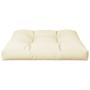Cojín para sofá de palets tela crema 70x70x12 cm by , Cushions for chairs and sofas - Ref: Foro24-360471, Price: 46,08 €, Dis...