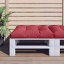 Cojín para sofá de palets de tela rojo tinto 70x70x12 cm by , Cushions for chairs and sofas - Ref: Foro24-360478, Price: 38,5...