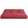 Cojín para sofá de palets de tela rojo tinto 70x70x12 cm by , Cushions for chairs and sofas - Ref: Foro24-360478, Price: 29,6...