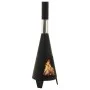 Garden stove with steel poker 38x38x122 cm by vidaXL, Chimneys - Ref: Foro24-313355, Price: 100,83 €, Discount: %