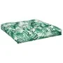 Cojín para palés tela estampado de hojas 80x80x12 cm by , Cushions for chairs and sofas - Ref: Foro24-360503, Price: 33,44 €,...