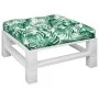 Cojín para palés tela estampado de hojas 80x80x12 cm by , Cushions for chairs and sofas - Ref: Foro24-360503, Price: 33,44 €,...