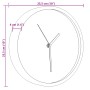 Reloj de pared poliestireno y cristal rosa Ø25,5 cm by , Wall clocks - Ref: Foro24-4008399, Price: 12,10 €, Discount: %