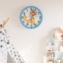Reloj de pared poliestireno y cristal azul Ø25,5 cm by , Wall clocks - Ref: Foro24-4008400, Price: 10,85 €, Discount: %