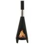 Estufa de jardín con atizador acero 38x38x122 cm de vidaXL, Chimeneas - Ref: Foro24-313355, Precio: 96,65 €