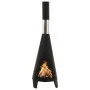Estufa de jardín con atizador acero 38x38x122 cm de vidaXL, Chimeneas - Ref: Foro24-313355, Precio: 100,83 €, Descuento: %