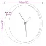 Reloj de pared poliestireno y cristal azul Ø25,5 cm by , Wall clocks - Ref: Foro24-4008400, Price: 11,33 €, Discount: %