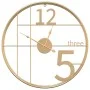 Reloj de pared de hierro dorado Ø50 cm by , Wall clocks - Ref: Foro24-4008402, Price: 39,54 €, Discount: %