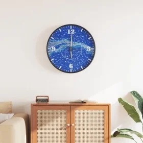 Reloj de pared con escalas y agujas luminosas azul Ø30 cm by , Wall clocks - Ref: Foro24-4008409, Price: 21,97 €, Discount: %